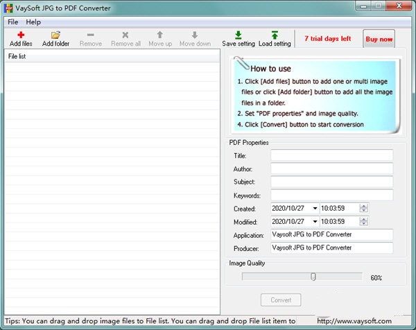 VaySoft JPG to PDF Converter(JPG转PDF工具)1