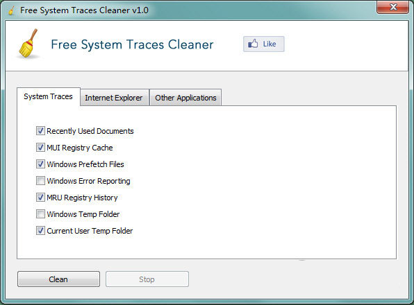 Free System Traces Cleaner0