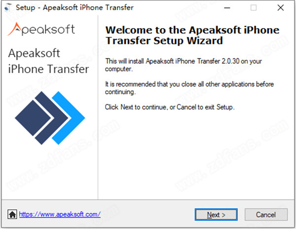 Apeaksoft iPhone Transfer