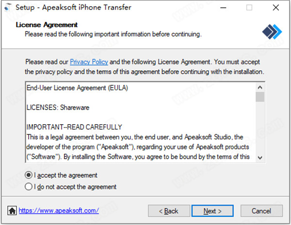 Apeaksoft iPhone Transfer