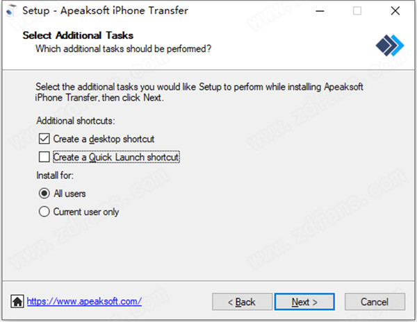 Apeaksoft iPhone Transfer