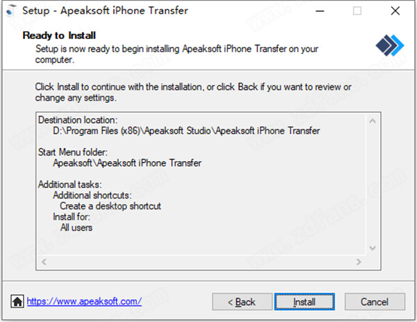 Apeaksoft iPhone Transfer