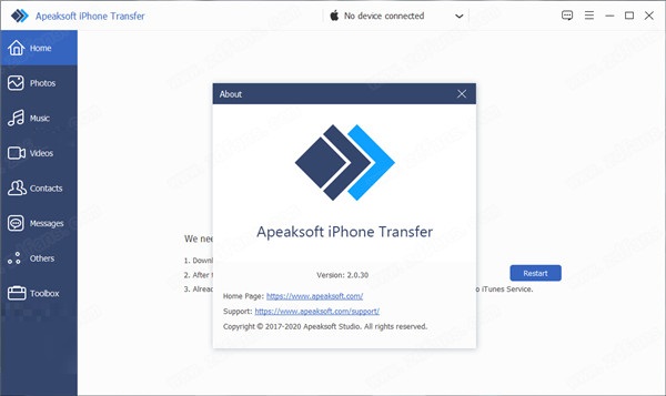 Apeaksoft iPhone Transfer