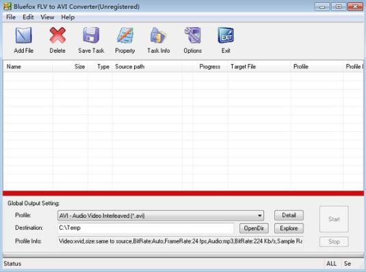 Bluefox FLV to AVI Converter1