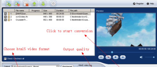 iLike Video to HTML5 Converter1