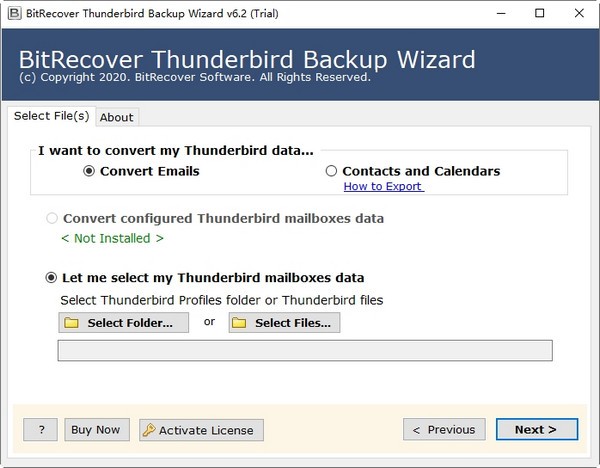 BitRecover Thunderbird Backup Wizard(数据备份软件) V6.20