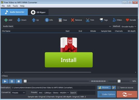 Free Video to MP3 WMA Converter1