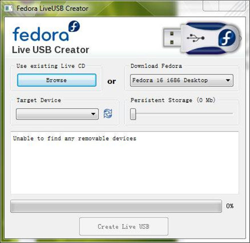 Fedora LiveUSB Creator0