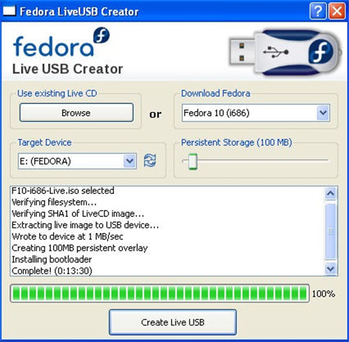 Fedora LiveUSB Creator1