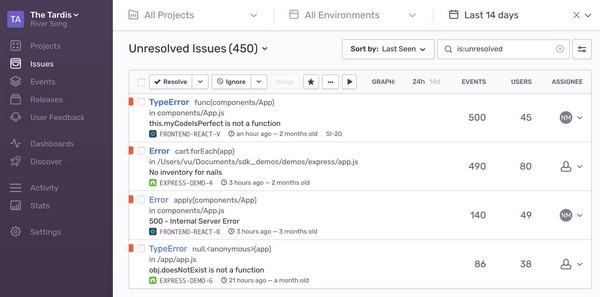 Sentry(错误监控解决方案)1