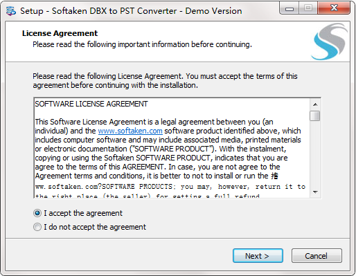 Softaken DBX to PST Converter0