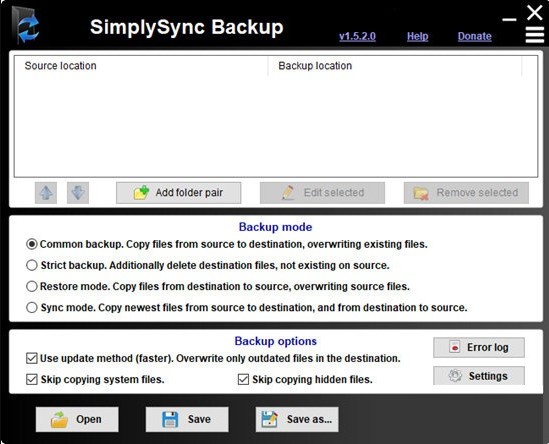 SimplySync Backup0