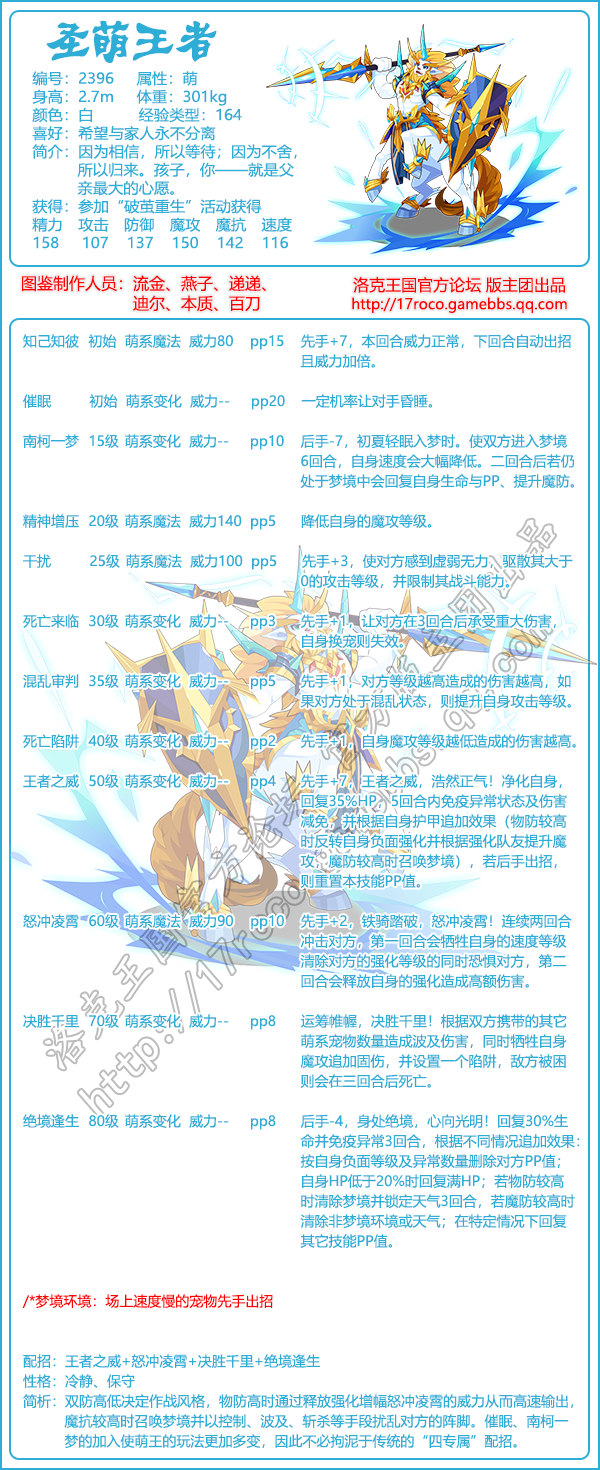 洛克王国圣萌王者性格怎么选