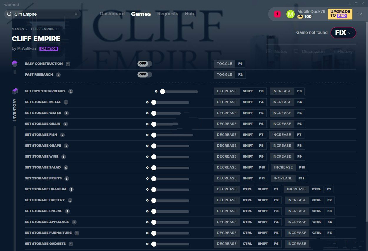 悬崖帝国十九项修改器MrAntiFun版1
