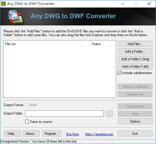 Any DWG to DWF Converter1