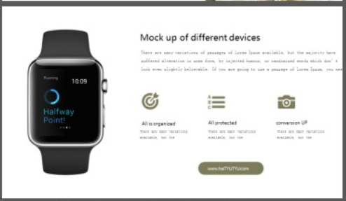 淡雅清新绿色花卉背景PPT模板2