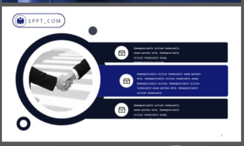 蓝色流畅曲线背景通用商务汇报PPT模板1