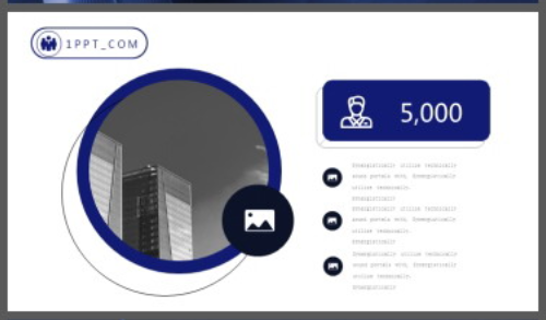 蓝色流畅曲线背景通用商务汇报PPT模板3
