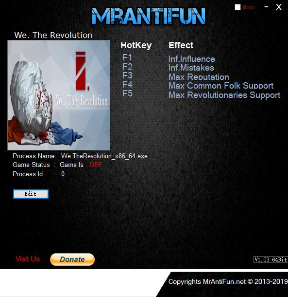 我们.革命五项修改器MrAntiFun版1