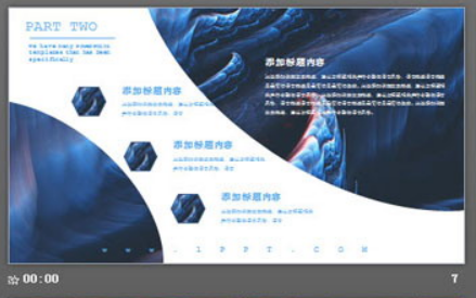 炫彩个性艺术渲染图片排版PPT模板1