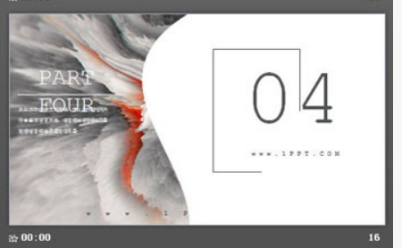 炫彩个性艺术渲染图片排版PPT模板3