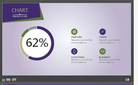 薰衣草背景浪漫婚礼PPT模板3