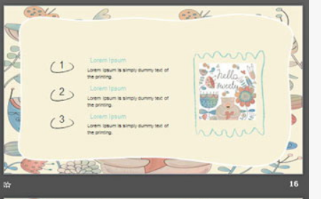 可爱卡通小兔子PPT模板3