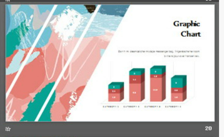 创意彩色颜料涂鸦背景艺术设计PPT模板3