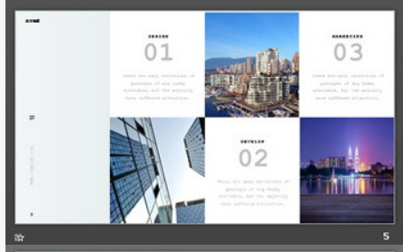 简洁淡雅欧美画册PPT模板1