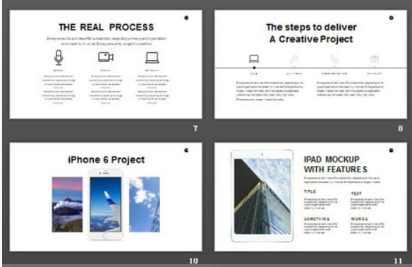 简洁清新欧美PPT模板1