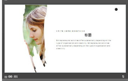 时尚欧美人物电子相册PPT模板1