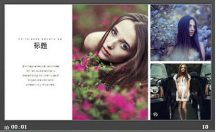 时尚欧美人物电子相册PPT模板3