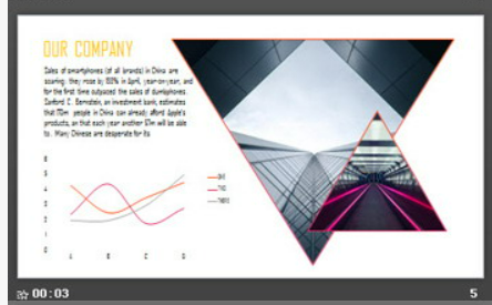 橙色动感时尚PPT模板1