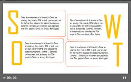 橙色动感时尚PPT模板3