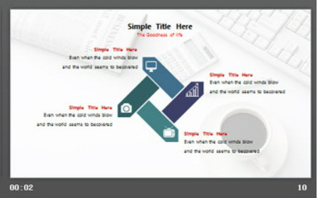 欧美办公桌面背景PPT模板2