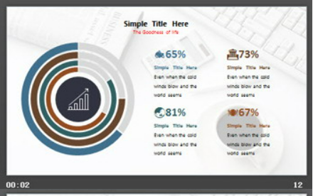 欧美办公桌面背景PPT模板3