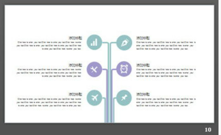 淡雅简洁水彩墨迹背景PPT模板2