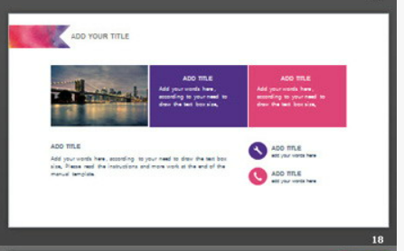 通用彩色水彩艺术渲染PPT模板3