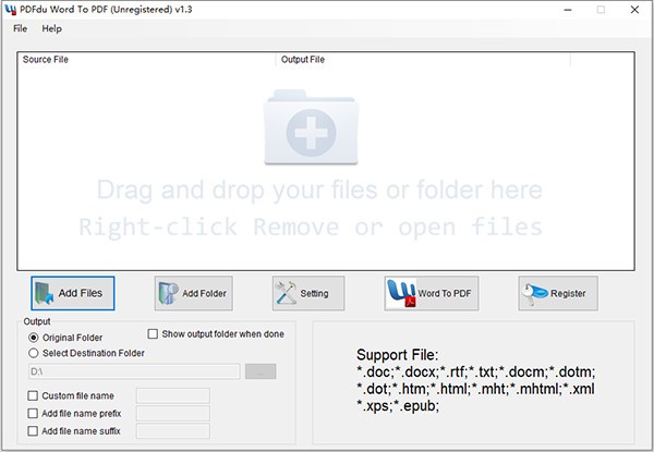 PDFdu Word To PDF Con1