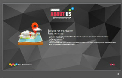 黑色简洁低平面多边形背景PPT模板1