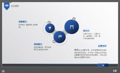 蓝色扁平化通用商业融资计划书PPT模板3