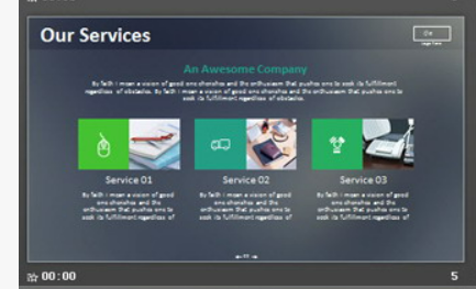 灰色模糊iOS风格工作汇报PPT模板1