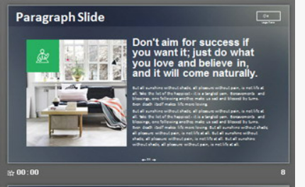 灰色模糊iOS风格工作汇报PPT模板2