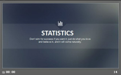 灰色模糊iOS风格工作汇报PPT模板3