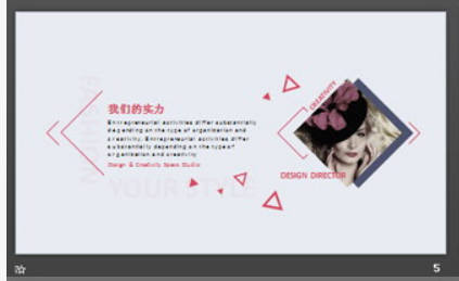 欧美超模背景的女性时尚PPT模板1