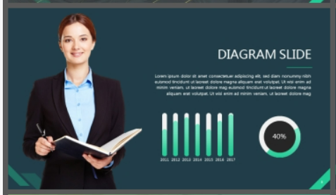 大理石纹理背景的欧美商务提案PPT模板1