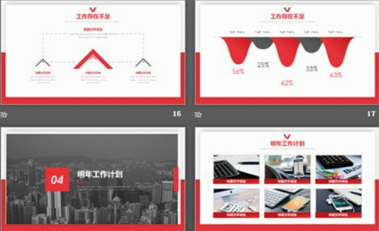 现代建筑背景的实用工作汇报PPT模板3