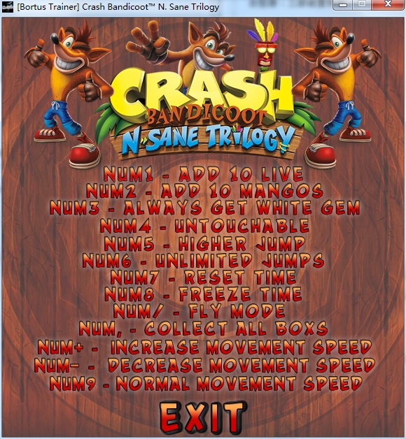 古惑狼:三部曲十一项修改器BortusTrainer版1