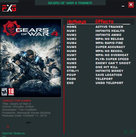 战争机器4十二项修改器LinGon版1