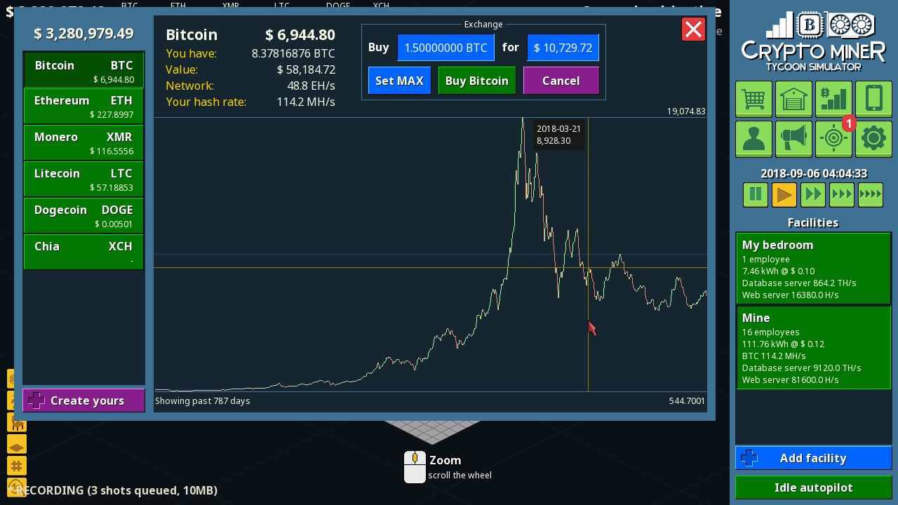 加密矿工大亨模拟器Crypto Miner Tycoon Simulator3